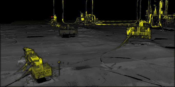 dynamic laser scanning skid